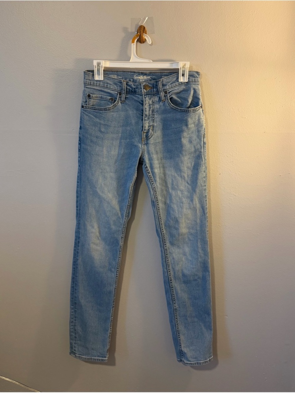 Goodfellow & Co Mens Light Blue Skinny Jeans 30x32
